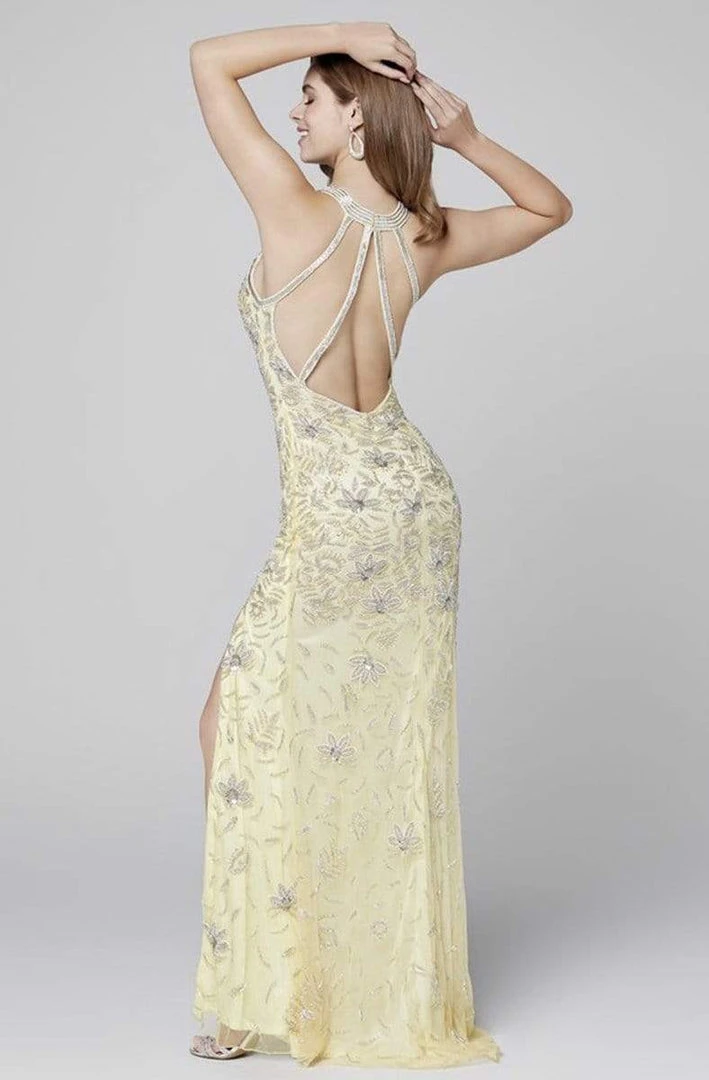 Primavera Couture - 3447 Halter Neck Fully Embellished Evening Gown 16 Primavera Couture - 3447 Halter Neck Fully Embellished Evening Gown