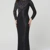 Primavera Couture - 3488 Jewel Bugle Beads Long Dress 2 Primavera Couture - 3488 Jewel Bugle Beads Long Dress