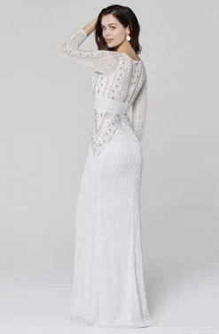 Primavera Couture - 3494 Long Sleeve Beaded Long Dress 14 Primavera Couture - 3494 Long Sleeve Beaded Long Dress