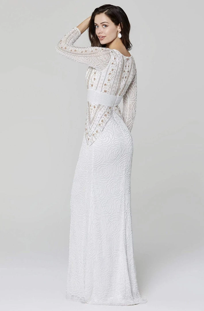 Primavera Couture - 3494 Long Sleeve Beaded Long Dress 6 Primavera Couture - 3494 Long Sleeve Beaded Long Dress