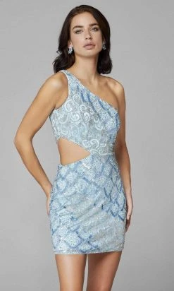 Primavera Couture - 3504 One Shoulder Side Cutout Dress 28 Primavera Couture - 3504 One Shoulder Side Cutout Dress