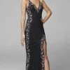 Primavera Couture - 3604 Embellished Plunging V Neck Long Dress 2 Primavera Couture - 3604 Embellished Plunging V Neck Long Dress