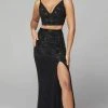 Primavera Couture - 3647 Two Piece Plunging V Neck Dress 1 Primavera Couture - 3647 Two Piece Plunging V Neck Dress