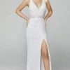 Primavera Couture - 3725 Beaded Sleeveless V-Neck Long Gown 2 Primavera Couture - 3725 Beaded Sleeveless V-Neck Long Gown