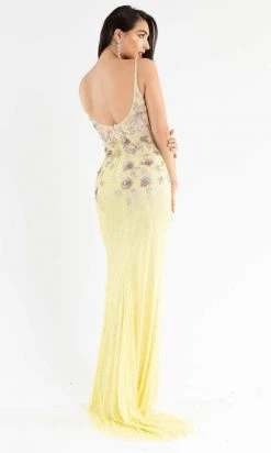 Primavera Couture - 3730 Beaded Plunging V-Neck Gown 31 Primavera Couture - 3730 Beaded Plunging V-Neck Gown