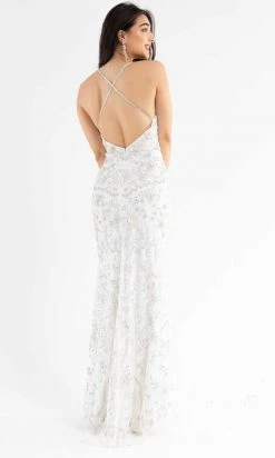 Primavera Couture - 3731 Sleeveless Plunging V-Neck Dress