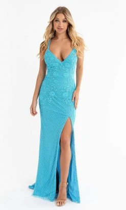Primavera Couture - 3747 Strappy Back Beaded Sleeveless Gown 28 Primavera Couture - 3747 Strappy Back Beaded Sleeveless Gown