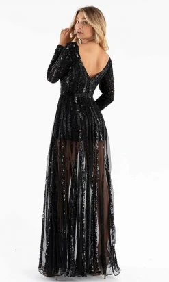 Primavera Couture - 3777 V-Neck Long Sleeve Romper 29 Primavera Couture - 3777 V-Neck Long Sleeve Romper