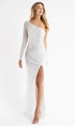 Primavera Couture - 3785 Asymmetrical One Shoulder Gown 45 Primavera Couture - 3785 Asymmetrical One Shoulder Gown