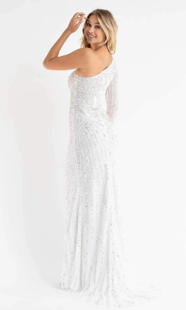 Primavera Couture - 3785 Asymmetrical One Shoulder Gown 12 Primavera Couture - 3785 Asymmetrical One Shoulder Gown