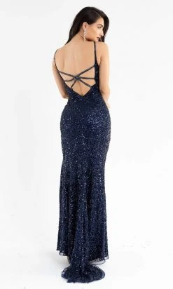 Primavera Couture - 3792 Sleeveless Sequin High Slit Dress 69 Primavera Couture - 3792 Sleeveless Sequin High Slit Dress