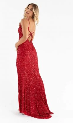 Primavera Couture - 3792 Sleeveless Sequin High Slit Dress 76 Primavera Couture - 3792 Sleeveless Sequin High Slit Dress