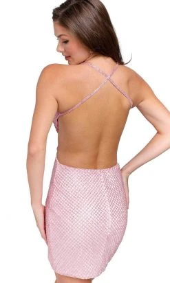 Primavera Couture 3821 - V-Neck Butterfly Bodice Cocktail Dress 33 Primavera Couture 3821 - V-Neck Butterfly Bodice Cocktail Dress