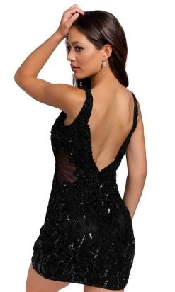 Primavera Couture 3822 - Embroidered Beaded Cocktail Dress