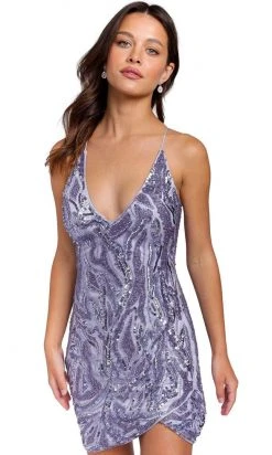 Primavera Couture 3844 - V-Neck Beaded Cocktail Dress 19 Primavera Couture 3844 - V-Neck Beaded Cocktail Dress