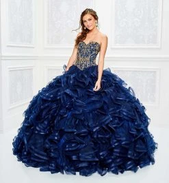 Princesa By Ariana Vara - PR11809 Beaded Bodice Ruffles Tulle Ballgown