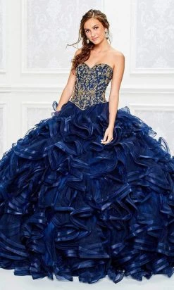 Princesa By Ariana Vara - PR11809 Beaded Bodice Ruffles Tulle Ballgown