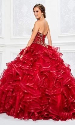 Princesa By Ariana Vara - PR11809 Beaded Bodice Ruffles Tulle Ballgown