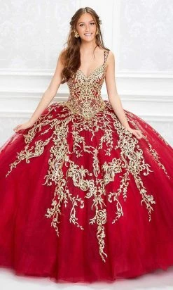 Princesa By Ariana Vara - PR11924 Appliqued Sweetheart Ballgown