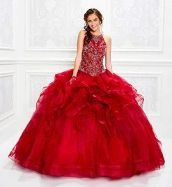 Princesa By Ariana Vara - PR11929 Embellished Halter Ballgown 9 Princesa By Ariana Vara - PR11929 Embellished Halter Ballgown