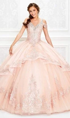 Princesa By Ariana Vara - PR11931 Embellished V Neck Ballgown