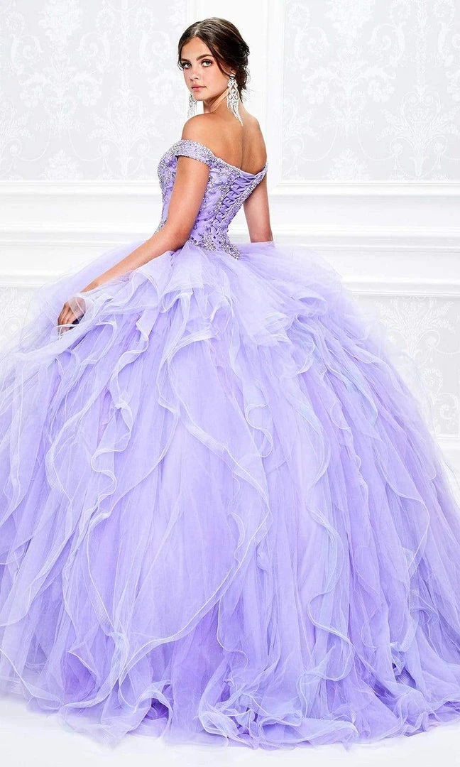 Princesa By Ariana Vara - PR11932 Beaded Off Shoulder Ruffled Ballgown 4 Princesa By Ariana Vara - PR11932 Beaded Off Shoulder Ruffled Ballgown