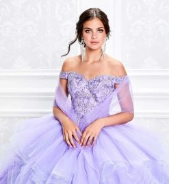 Princesa By Ariana Vara - PR11932 Beaded Off Shoulder Ruffled Ballgown 10 Princesa By Ariana Vara - PR11932 Beaded Off Shoulder Ruffled Ballgown