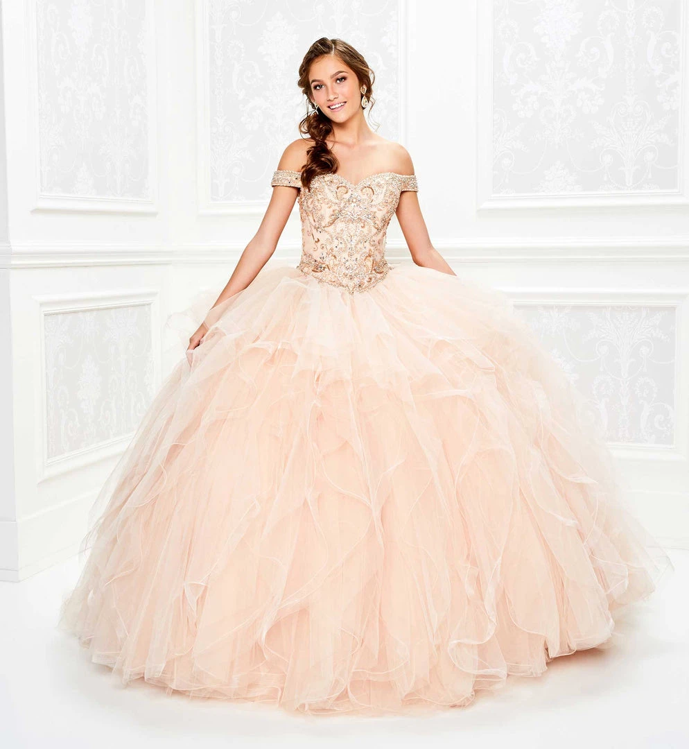 Princesa By Ariana Vara - PR11932 Beaded Off Shoulder Ruffled Ballgown 5 Princesa By Ariana Vara - PR11932 Beaded Off Shoulder Ruffled Ballgown