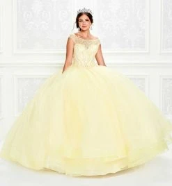 Princesa By Ariana Vara - PR11935 Sheer Bateau Beaded Tulle Ballgown 10 Princesa By Ariana Vara - PR11935 Sheer Bateau Beaded Tulle Ballgown