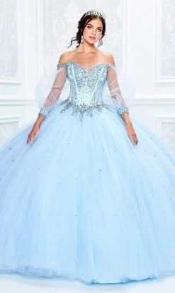 Princesa By Ariana Vara - PR11937 Beaded Off Shoulder Ballgown