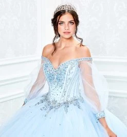 Princesa By Ariana Vara - PR11937 Beaded Off Shoulder Ballgown