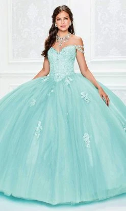 Princesa By Ariana Vara - PR11939 Off Shoulder Appliqued Ballgown