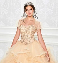 Princesa By Ariana Vara - PR11943 Beaded Sweetheart Ruffled Ballgown
