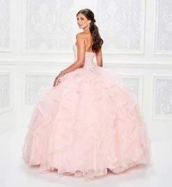 Princesa By Ariana Vara - PR11943 Beaded Sweetheart Ruffled Ballgown