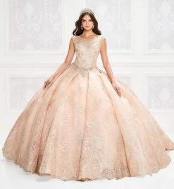 Princesa By Ariana Vara - PR12002 Embroidered Lace Ball Gown