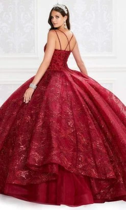 Princesa By Ariana Vara - PR12006 Corded Lace V-Neck Ball Gown 18 Princesa By Ariana Vara - PR12006 Corded Lace V-Neck Ball Gown