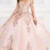 Princesa By Ariana Vara - PR12008 Beaded V-Neck Ball Gown