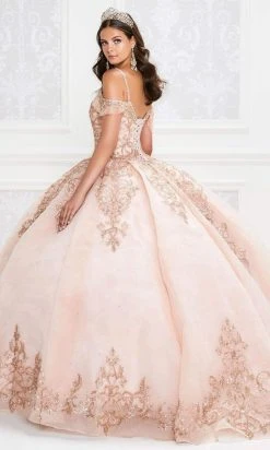 Princesa By Ariana Vara - PR12008 Beaded V-Neck Ball Gown
