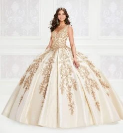 Princesa By Ariana Vara - PR12013 Plunging V-Neck Ball Gown