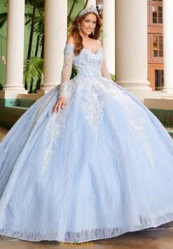 Princesa By Ariana Vara PR12267 - Off Shoulder With Shawl Ball Gown