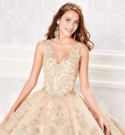 Princesa By Ariana Vara - PR21955 Lace V-Neck Ball Gown