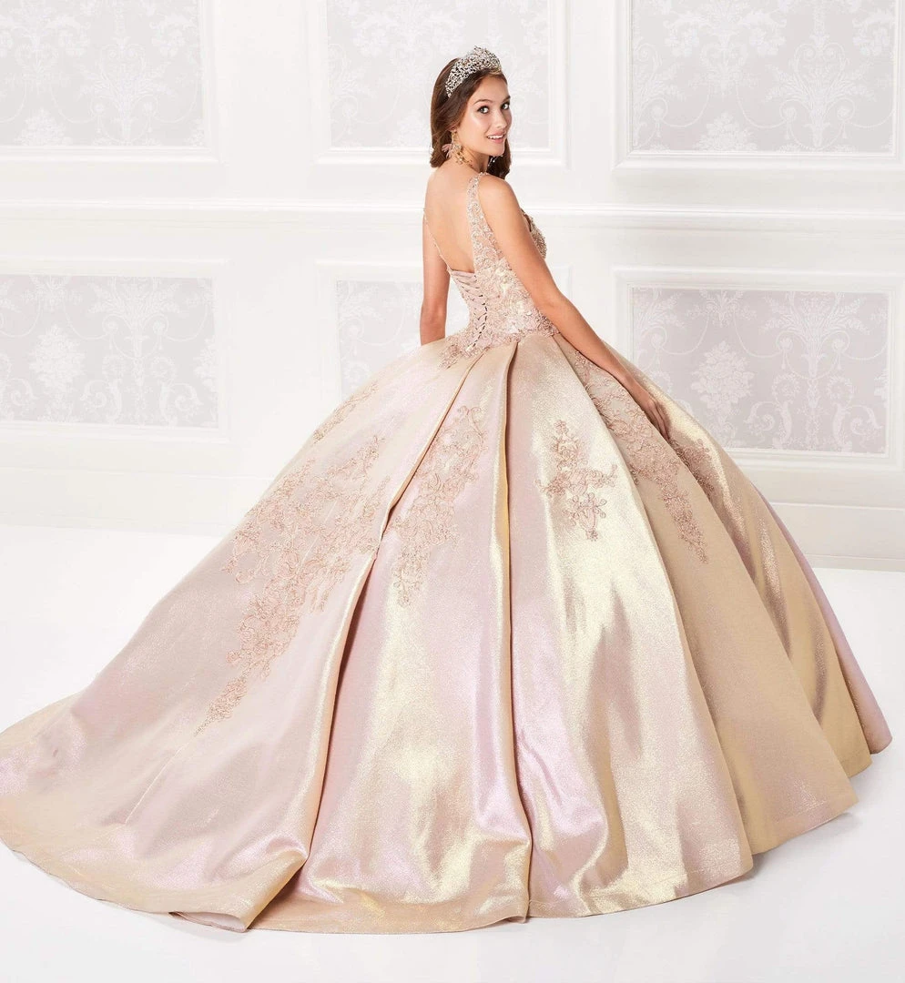 Princesa By Ariana Vara - PR21968 Beaded V-Neck Ball Gown 6 Princesa By Ariana Vara - PR21968 Beaded V-Neck Ball Gown
