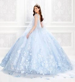 Princesa By Ariana Vara - PR22021 Embellished Appliqued Lighted Ballgown