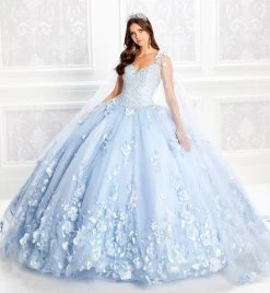 Princesa By Ariana Vara - PR22021 Embellished Appliqued Lighted Ballgown