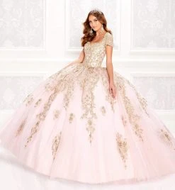 Princesa By Ariana Vara - PR22025 Short Sleeve Ball Gown 14 Princesa By Ariana Vara - PR22025 Short Sleeve Ball Gown