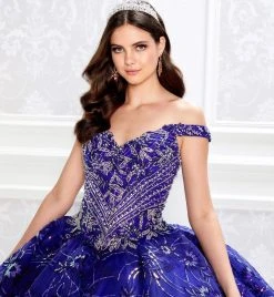 Princesa By Ariana Vara - PR22028 Embroidered Lace Ball Gown