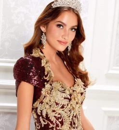 Princesa By Ariana Vara - PR22030 Sequined Sweetheart Ball Gown