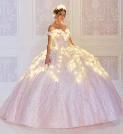 Princesa By Ariana Vara - PR22036 Floral Ball Gown With Lights 15 Princesa By Ariana Vara - PR22036 Floral Ball Gown With Lights