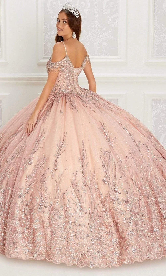 Princesa By Ariana Vara - PR22147 Cold Shoulder Beaded Floral Gown 4 Princesa By Ariana Vara - PR22147 Cold Shoulder Beaded Floral Gown