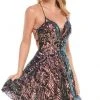 Rachel Allan - 30015 Strappy Plunging Sweetheart A-Line Dress